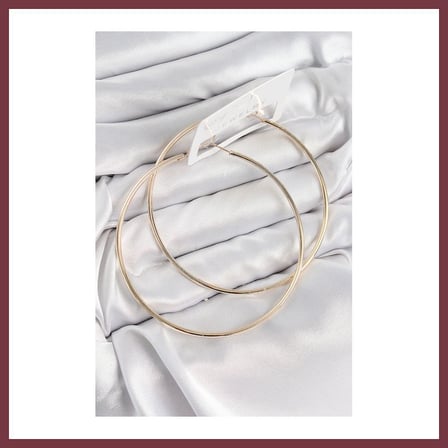 SHNSTORE Pirinç Halka Model Gold Renk Kadın Küpe SHN0720