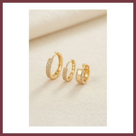 SHNSTORE 3 lü Set Gold Renk Halka Model Küpe SHN0720
