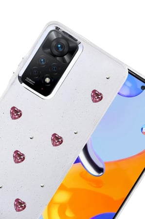 SHNSTORE Redmi Note 11 Pro Uyumlu Fiyonk Desenli Kapak - Desen 3 SHN0720