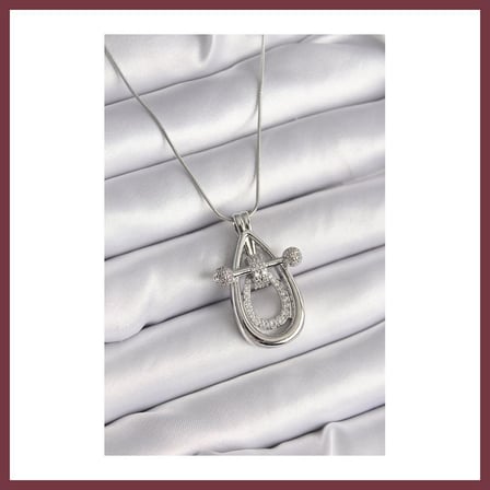 SHNSTORE 316L Çelik Gümüş Renk Zirkon Taşlı Damla Model Kadın Kolye SHN0720