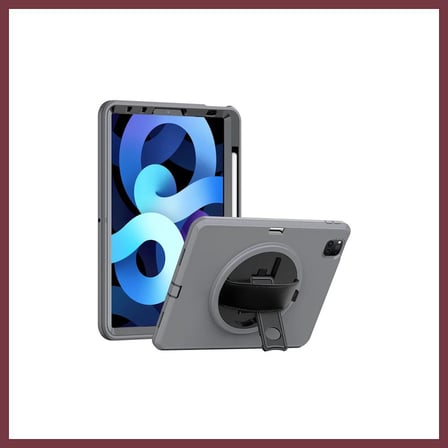 SHNSTORE iPad Pro 11 (2018) Kılıf Hand Strap Tablet Kılıfı - Gri SHN0720