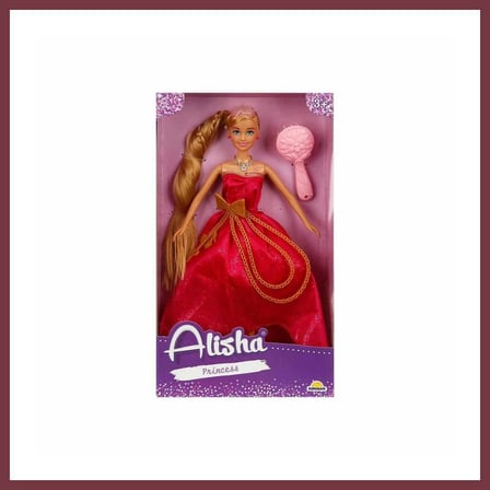 SHNSTORE 0835 NessiWorld-RST-SIS-MNK Prenses Uzun Saçlı Aksesuarlı Bebek Set 29 cm 3renk SHN0720