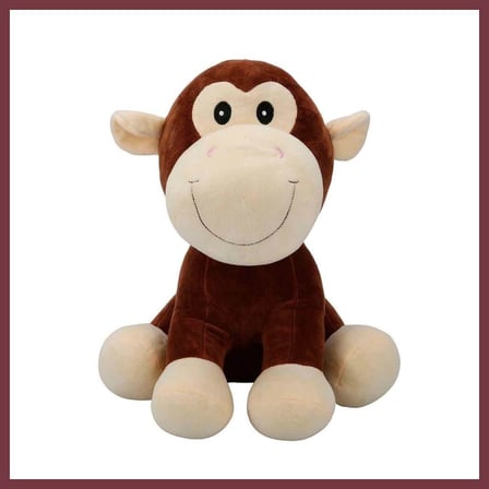 SHNSTORE 3182 Oturan Peluş Hayvanlar 35 cm Hipopotam-İnek-Fil-Maymun SHN0720