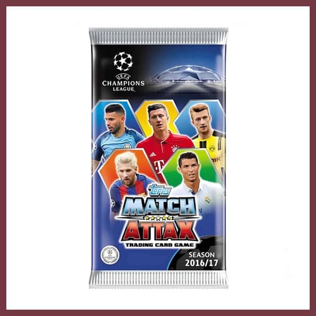 SHNSTORE UEFA Şampiyonlar Ligi 16/17 Match Attax Futbolcu Kartları - ( 1 PAKET FİYATIDIR ) SHN0720