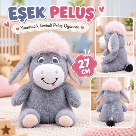 SHNSTORE 10023 EŞEK PELUŞ 27CM SHN0720