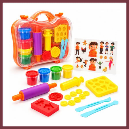 SHNSTORE 6716 OYUN HAMUR SET GUPİ PLSTK ÇNT 4X50GR 20PRÇ GUP SHN0720