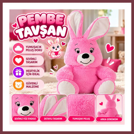SHNSTORE 7890 PEMBE TAVŞAN SHN0720