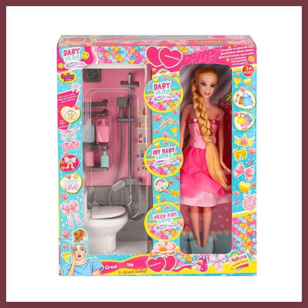 SHNSTORE OYD-02387 Bebek ve Banyo Oyun Seti - Oyuncak SHN0720