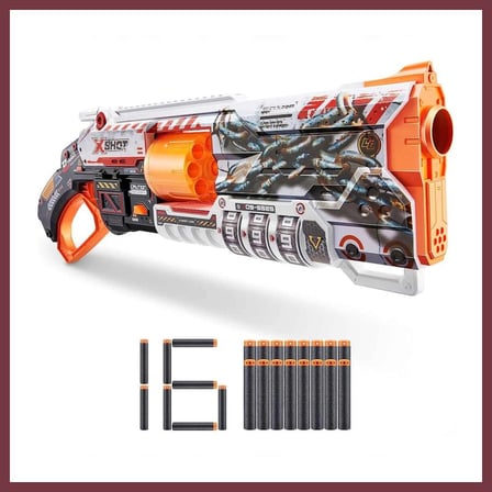 SHNSTORE X-Shot Skins Lock Blaster 16 Dartlı SHN0720