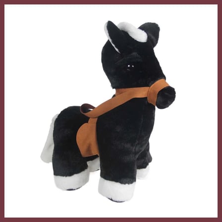 SHNSTORE Uyku Arkadaşı Peluş Eşek Siyah 45 cm SHN0720