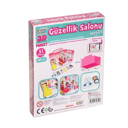 SHNSTORE Güzellik Salonu Maket 3 Boyutlu Puzzle SHN0720