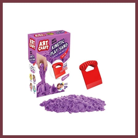SHNSTORE 03689 NessiWorld Aksesuarlı Mor Kinetik Oyun Kumu 500 gr SHN0720
