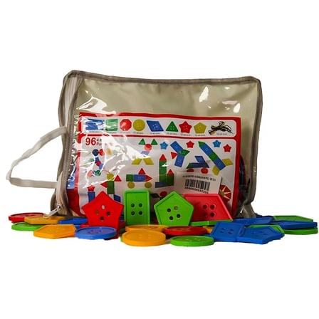 SHNSTORE İpli Geometrik Düğmeler 96 Parça SHN0720