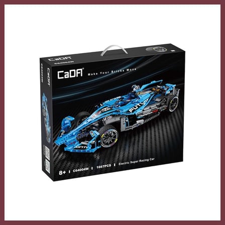 SHNSTORE C64004W Cada Electric Racing Super Car Blok Seti 1667 Parça -Vagon life SHN0720