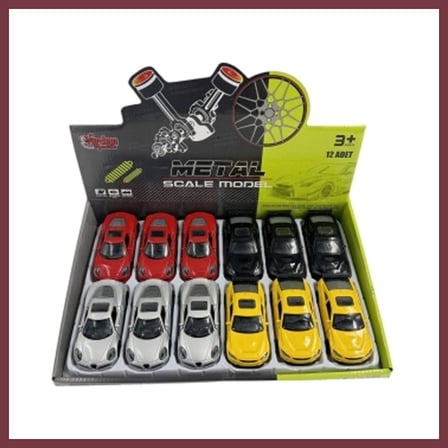 SHNSTORE KM-36231C-1-2-3-4 ÇEK BIRAK 1 36 METAL ARABA SHN0720