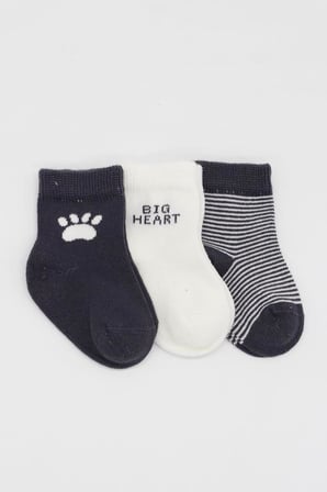 SHNSTORE NessiWorld 3'Lü Penye Soket Çorap BS10110 Antrasit · Beden: 0-3 Ay · Renk: Antrasit SHN0720