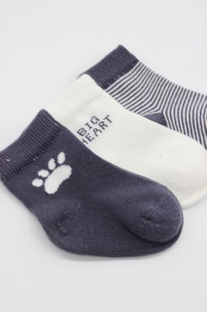 SHNSTORE NessiWorld 3'Lü Penye Soket Çorap BS10110 Antrasit · Beden: 0-3 Ay · Renk: Antrasit SHN0720