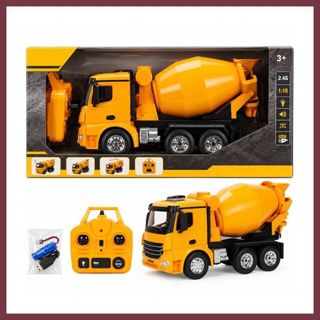 SHNSTORE 5084 İŞ MAKİNESİ 1 18 BETON MİKSERİ FF 9CH 3 7V USB 2 4 GHZ SESLİ (adet fiyatıdır) SHN0720