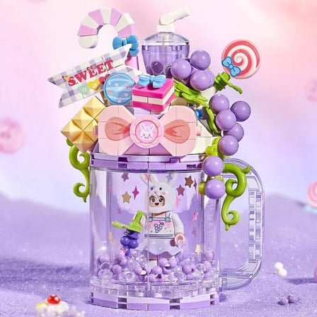 SHNSTORE MOR TAVŞAN KUPASI 258 PARÇA BLOCK OYUNCAK SHN0720