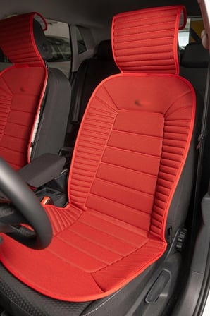 Volkswagen Bora Station Wagon Oto Koltuk Minderi Ön 2'li Set Kırmızı Bumerang Serisi ŞHN