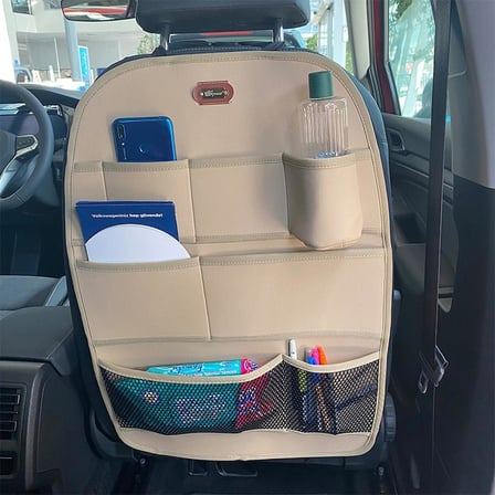 Seat İbiza Deri Koltuk Arkası Düzenleyici Koruyucu Bej 1 Adet