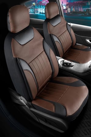Mercedes-Benz Vaneo Full Deri Oto Koltuk Kılıfı Ön Arka Set Kahverengi Edition ŞHN