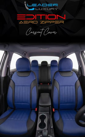 Honda Civic FB7 Full Deri Oto Koltuk Kılıfı Ön Arka Set Mavi Edition ŞHN
