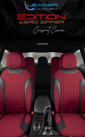 BMW 1 Serisi 120d Tay Tüyü Oto Koltuk Kılıfı Fermuarlı Ön Arka Set Bordo Edition