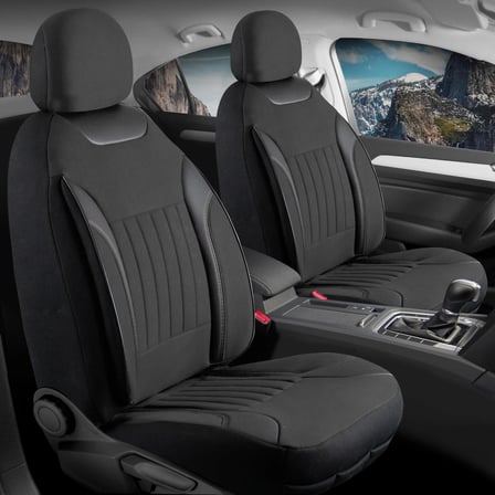 BMW 3 Serisi 330 Tay Tüyü Oto Koltuk Kılıfı Fermuarlı Ön Arka Set Siyah Edition