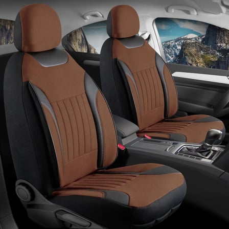 Volvo V60 Cross Country Tay Tüyü Oto Koltuk Kılıfı Fermuarlı Ön Arka Set Tarçın Edition