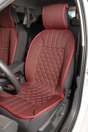 BMW 3 Serisi 320i Oto Koltuk Minderi Ön 2'li Set Kırmızı Kırmızı Şerit Elegance Serisi ŞHN