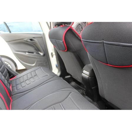 Toyota Yaris Cross Oto Koltuk Minderi Ön Arka Set Siyah Kırmızı Fivestar Serisi ŞHN