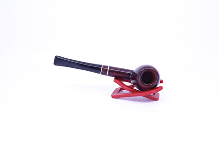 Şahin Kırmızı Yıldız Billiard 9mm Filtreli Ebonit Saplı Pipo 237060-103 Model 2