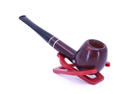 Şahin Kırmızı Yıldız Billiard 9mm Filtreli Ebonit Saplı Pipo 237060-103 Model 2