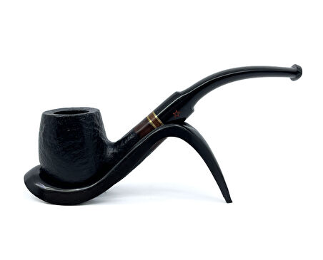 Şahin Kırmızı Yıldız 113 6mm. Filtreli Ebonit Saplı Pipo 237100