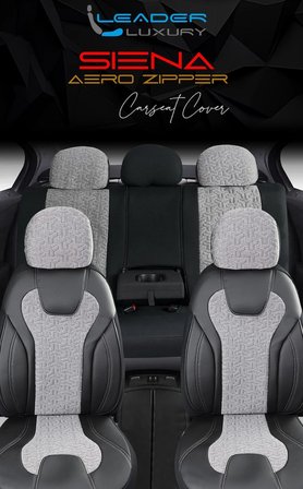 Suzuki Vitara 2019-2025 Deri Detaylı Oto Koltuk Kılıfı Ön Arka Set Füme Siena Seri ŞHN