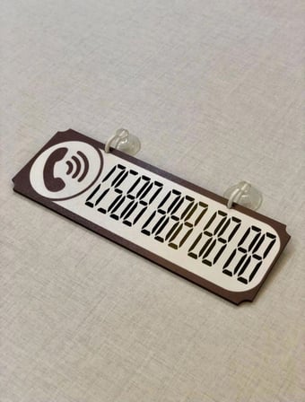 Volkswagen T-Cross Dekor Plakalı Numaratör Siyah 20,5 X 7,5 ŞHN