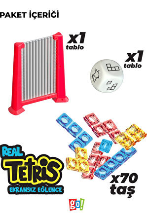 Go Toys Real Tetris Ekransız Aktivite Oyuncağı Eğitici Oyuncak Kutu Oyunu