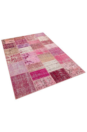 Patchwork Desenleriyle El Yapımı Halı 160 x 230 cm 5840