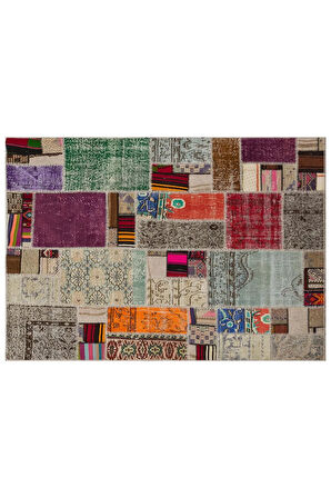 Patchwork El Yapımı Zarif Halı 160 x 230 cm 6021