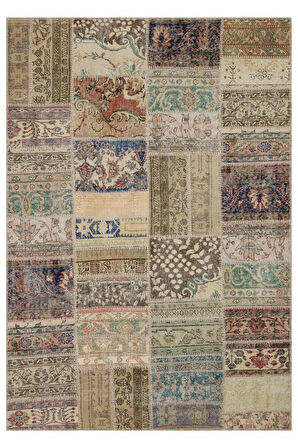 Iskandinav Tarzı Patchwork Halı 160x230 Cm - 6288