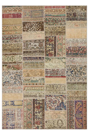 Göz Alıcı Ve Şık Patchwork Halı 230x160 Cm 6330