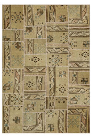 Dokunaklı Ve Etkileyici Patchwork Halı 230x160 Cm 6331