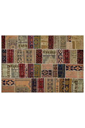 Eşsiz El Işi Ile Hazırlanan Patchwork Halı 230x160 Cm 6333