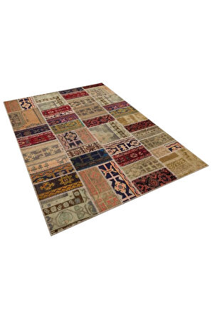 Eşsiz El Işi Ile Hazırlanan Patchwork Halı 230x160 Cm 6333