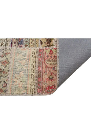 Doğal Ve Sıcak Atmosfer Yaratan Patchwork Halı 230x160 Cm 6338