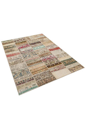 Sıradışı Tasarımlı Patchwork Halı 230x160 Cm 6342
