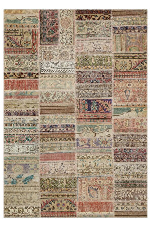 Çekici Ve Sıra Dışı Patchwork Halı 230x160 Cm 6352