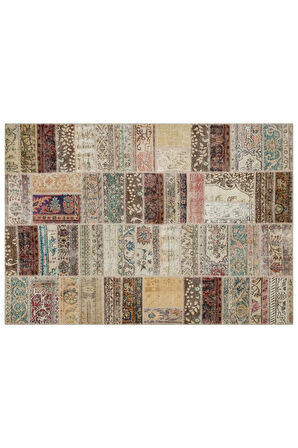 Sıcak Ve Huzurlu Atmosfer Sunan Patchwork Halı 230x160 Cm 6372