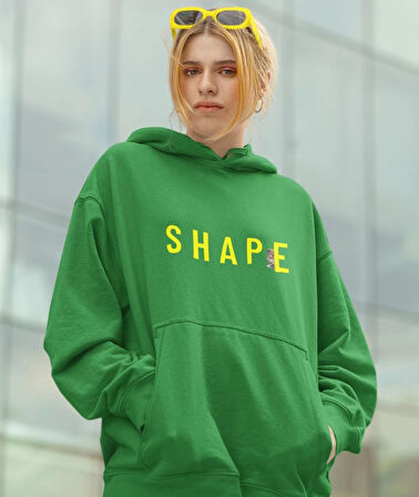 Shape(Şekil) ön ve arka ayıcık kadın baskılı sweatshirt 